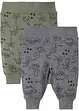 Lot de 2 pantalons bébé en coton, bonprix