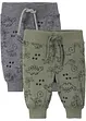 Lot de 2 pantalons bébé en coton, bonprix