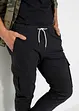 Pantalon droit stretch taille élastiquée et poches cargo, Slim Fit, bonprix