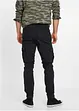 Pantalon droit stretch taille élastiquée et poches cargo, Slim Fit, bonprix