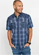 Chemise manches courtes avec empiècement en jean, bonprix