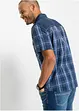 Chemise manches courtes avec empiècement en jean, bonprix