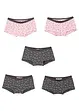 Lot de 5 culottes fille, bonprix