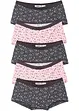 Lot de 5 culottes fille, bonprix