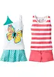 Tenue de plage fille (Ens. 4 pces.) en coton, bonprix