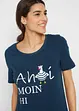 T-shirt coton à imprimé marin, bonprix