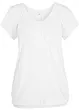 T-shirt col V manches courtes, bonprix