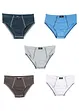 Lot de 5 slips garçon en coton, bonprix