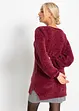 Pull long en maille chenille, bonprix