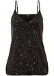 Top en jersey à paillettes, bonprix