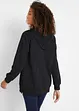 Sweat-shirt sport et féminin avec inscription métallisée, fentes latérales pour une plus grande liberté de mouvement, capuche., bonprix