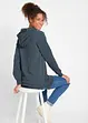 Sweat-shirt sport et féminin avec inscription métallisée, fentes latérales pour une plus grande liberté de mouvement, capuche., bonprix