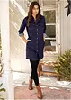 Robe en jean avec élasthanne, manches longues, bonprix