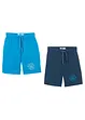 Lot de 2 bermudas jersey garçon, bonprix