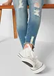 Jean skinny fille avec effet usé, bonprix