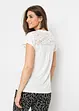 T-shirt col Henley avec dentelle en viscose, bonprix