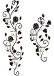 Bougeoir mural avec arabesque de roses (Ens. 2 pces.), bpc living bonprix collection