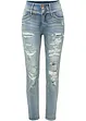 Jean Skinny taille haute avec effets destroyed, bonprix