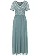 Robe longue brodée de sequins, bonprix