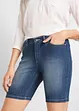 Bermuda en jean droit, taille mi-haute, bonprix