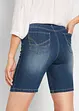Bermuda en jean droit, taille mi-haute, bonprix