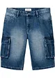 Bermuda en jean cargo, coupe loose, bonprix