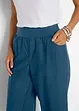 Pantalon en lin majoritaire, longueur 3/4, bonprix