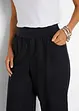 Pantalon en lin majoritaire, longueur 3/4, bonprix