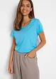 Pantalon en lin majoritaire, longueur 3/4, bonprix
