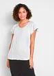 T-shirt col V manches courtes, bonprix