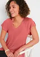 T-shirt en viscose mélangée, manches courtes, bonprix