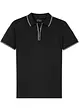 Polo zippé en maille piquée 100% coton, bonprix