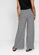 Pantalon palazzo en jersey avec taille confortable, imprimé, bonprix