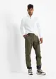 Pantalon thermo extensible avec poches cargo Regular Fit, Straight, bpc bonprix collection