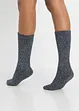 Lot de 4 paires de chaussettes coton et éponge thermique, bonprix