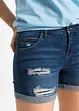 Short en jean à effets déchirés, bonprix