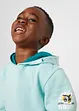 Sweat-shirt à capuche en coton mélangé doux, bonprix