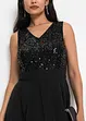 Robe midi en crêpe rehaussée de sequins, bonprix