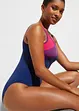 Maillot 1 pièce séchage rapide avec empiècements contrastants, bonprix