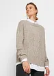 Pull en maille torsadée, bonprix