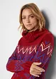 Robe midi en maille motif norvégien, bonprix