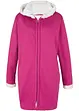 Sweat zippé à capuche avec polaire peluche, bonprix