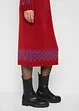 Robe midi en maille motif norvégien, bonprix