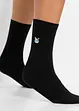 Lot de 5 paires de chaussettes avec broderie, bpc bonprix collection