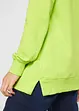 Sweat-shirt sport et féminin avec inscription métallisée, fentes latérales pour une plus grande liberté de mouvement, capuche., bonprix