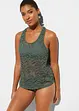 Tankini (ens. 2 pces) en dentelle, bonprix