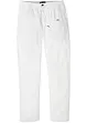 Pantalon chino en lin majoritaire avec taille extensible Regular Fit, Straight, bonprix