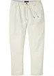 Pantalon chino en lin majoritaire avec taille extensible Regular Fit, Straight, bonprix