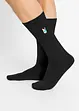 Lot de 5 paires de chaussettes avec broderie, bpc bonprix collection
