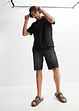 Chemise manches courtes en lin majoritaire, ample, bonprix